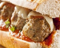 Meatball Parmigiana Sandwich