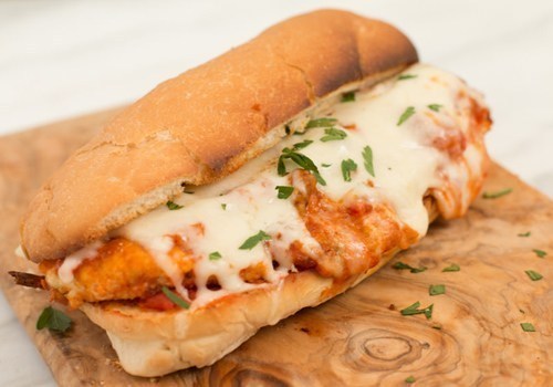 Chicken Breast Parmigiana Sandwich